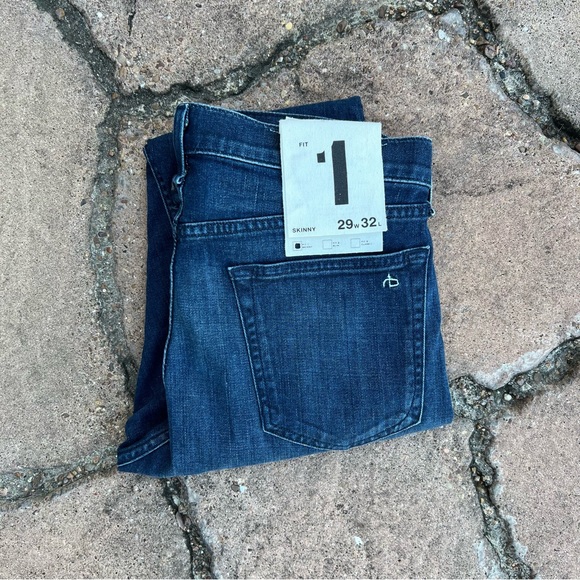 Rag & Bone Fit 1 Skinny Jeans in Marauder - Picture 3 of 11